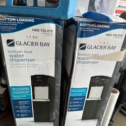 Glacier Bay Matte Black and Stainless Steel Bottom Load Water Dispenser