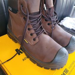 Men New Composite Toe Work Boots  Size 13 Paid 85 Worn Once