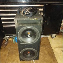 2 12” Subwoofers & Amp 