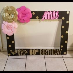 Selfie frame for birthday party decorations
