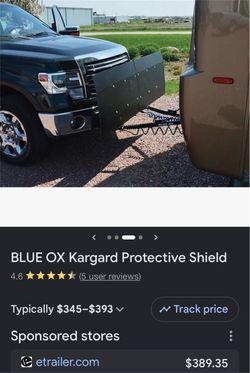 ROCK guard for towed vehicle Blue Ox protective shield