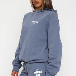 White Fox Offstage Ocean Oversized Hoodie XS/S