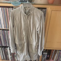 PRICE DROP: NW/OT IMMACULATE TOP QUALITY BEIGE LAMBSKIN SUEDE 3/4 COAT 20W/22W