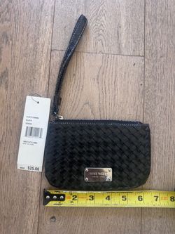 New Nine West Black Woven Wristlet – NEW WITH TAGS – $10