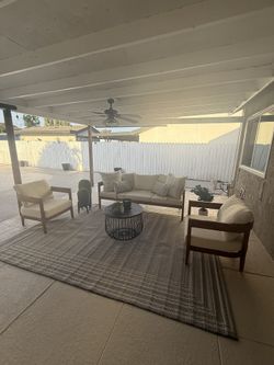 Outdoor Patio Set- Outdoor Furniture- Farmhouse- Sofa- Chairs