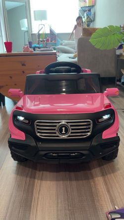 Drivable 6V Ride Trunk (Color: Pink)