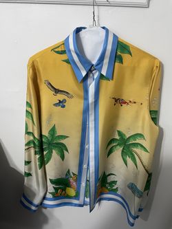 Casablanca Silk Men Shirt size Large