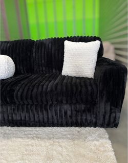 Oversized Ashley furniture corduroy sectional sofa couch (DELIVERY AVAILABLE)