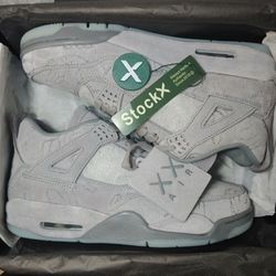 SIZE 11 - Jordan 4 Retro x KAWS Cool Grey