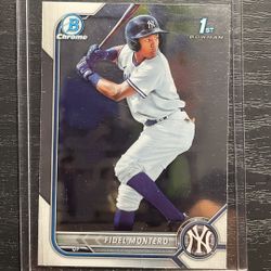 2022 Bowman Chrome Fidel Montero 1st Bowman Rookie Baseball Card #BCP-74