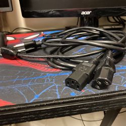 2 Four Foot Power Cables 