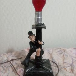 1960s Charlie Chaplin Drunk Guy Vintage  Lamp