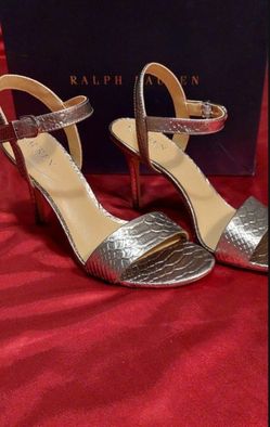 Silver Metallic Snake Sandal