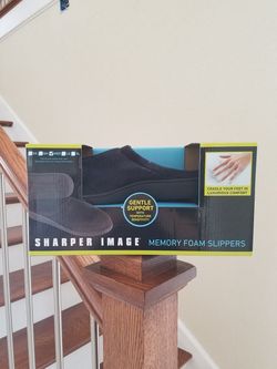 Sharper Image memory foam slippers