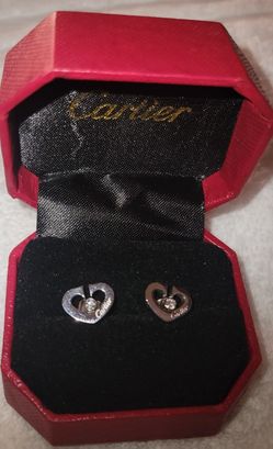 Cartier Sterling Silver Earrings 