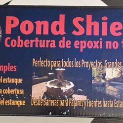 1.5 Quart Black Pond Shield Waterproof Non Toxic Epoxy Liner for Water Features