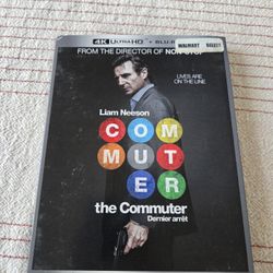 The Commuter 4k Movie Blu Ray Sealed With Slipcover 