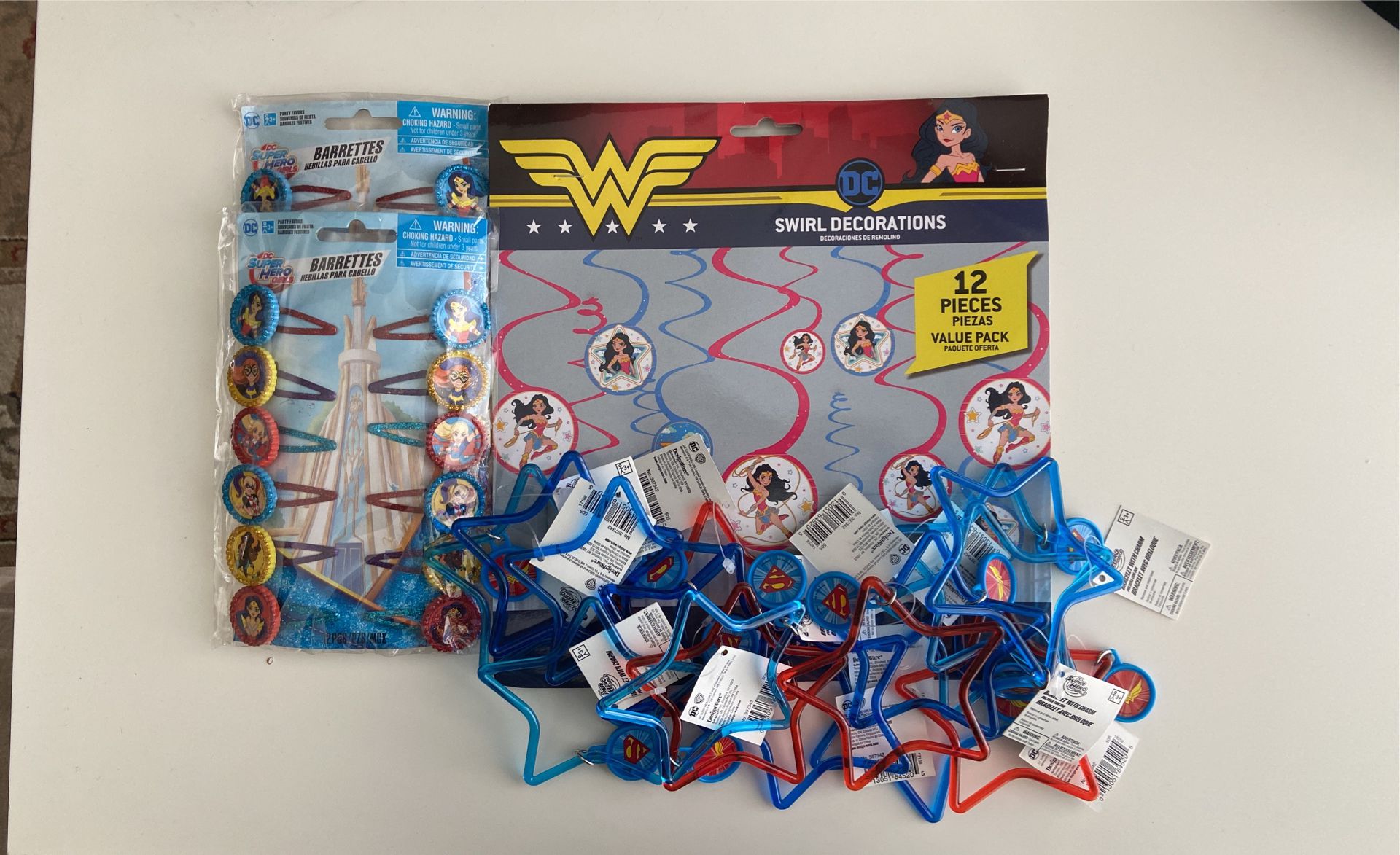 DC Super Hero Girls Happy Birthday Favors/supplies