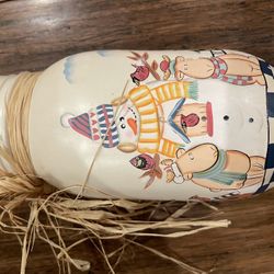 Mason jar-snowman