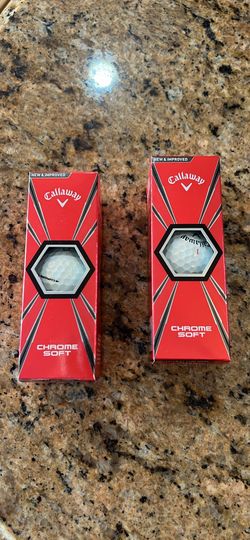 Brand New Callaway Chrome Soft Golf Balls – 2 Sleeves (6 Balls Total)