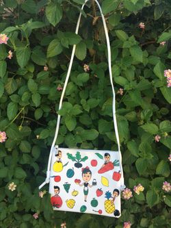 Vegan girls fruit and veggie purse
