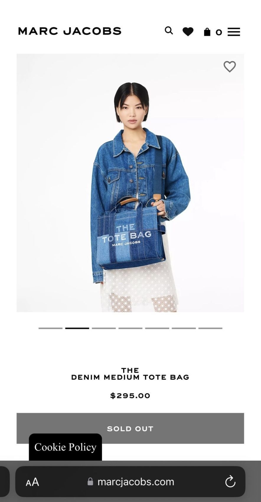 Marc Jacobs Medium Denim Tote Nah