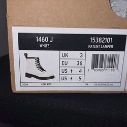 Dr. Martens White Patent Boots