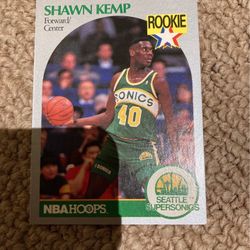 Shawn Kemp 1990 Rookie Card Good Condition 