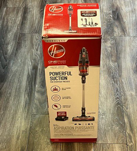 Hoover ONEPWR Emerge Bagless, Cordless Washable, reusable filter Stick Vacuum for Hardwood Floor and Carpet in Gray