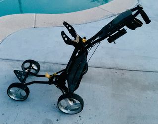 VGOOD SUN MOUNTAIN MICRO CART Sport 4-Wheel Collapsible Folding Push/Pull Golf