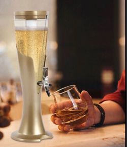 Beer Tower Drink Dispenser with Tap