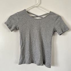 Back Cross Cropped Top