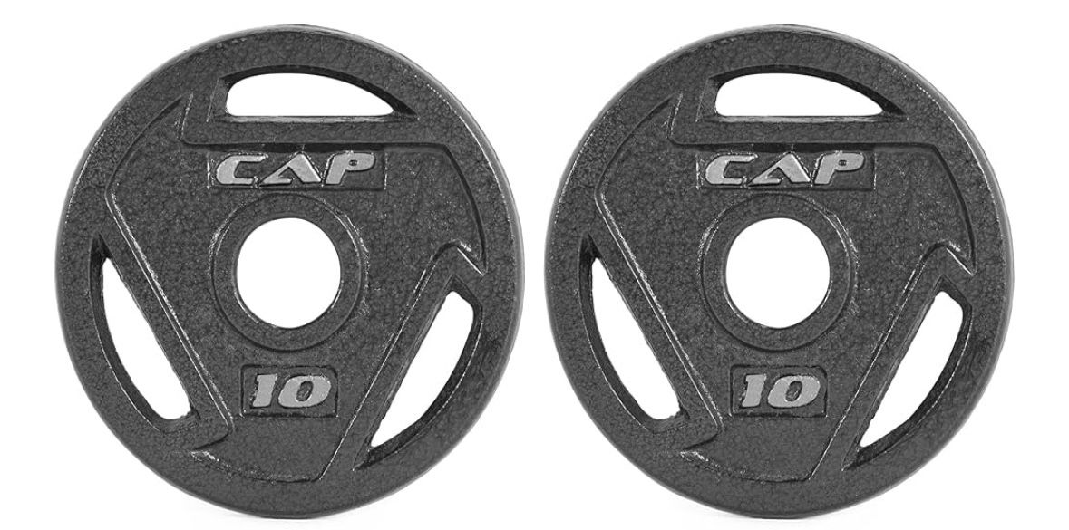 CAP Barbell 2-Inch Olympic Weight Plate, 10 lb. Pair
