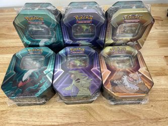 Pokémon cards ( 6 tins)