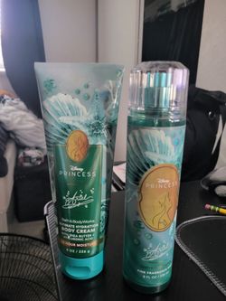 Little Mermaid Bath and Body Works Lotion and Fragrance Mist Duo Set