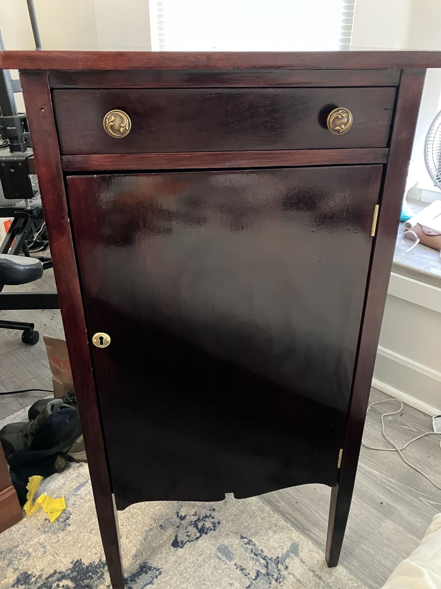 Wood Cabinet with Lock