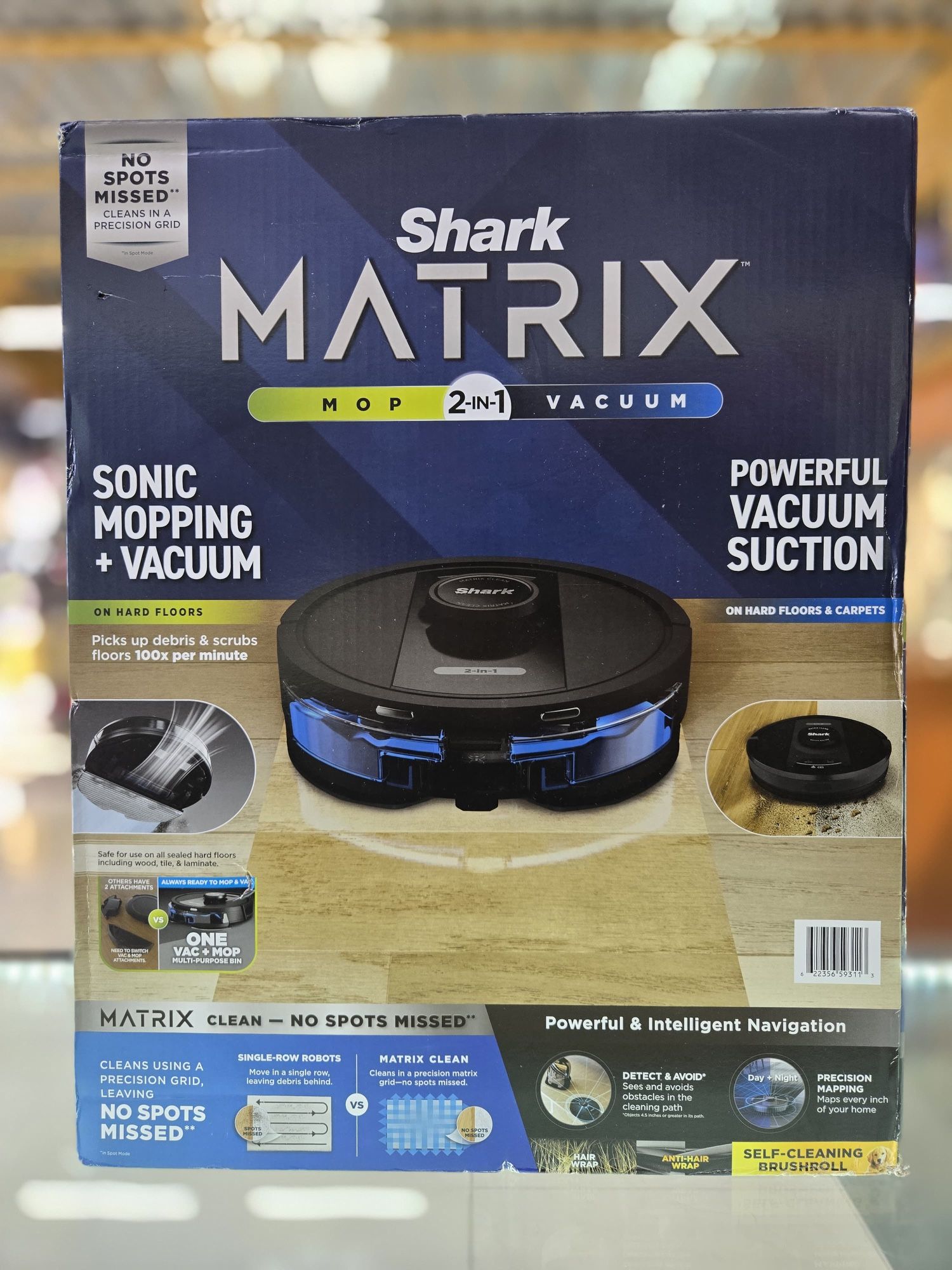 Shark Matrix 2 In 1 Mop And Robot Vacuum Wet & Dry Carpet & Hard Floor RV2400WD