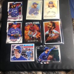 Toronto Blue Jays Baseball Cards Ft. A Topps Chrome Action Heroes And A Topps Fire Fired Up Inserts