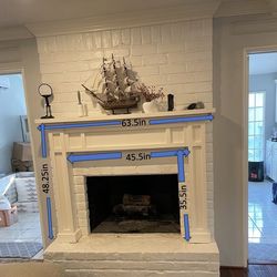 White Fireplace Mantel