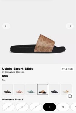 Coach slides new size 8