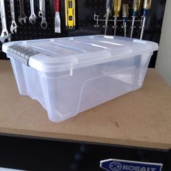 Set Of 3 Medium Sized Snap Lock Storage Container/ Boxes 