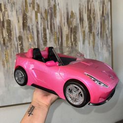 Pink Barbie Convertible Car