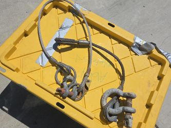 “Capital Safety Heavy Duty Wire Rope Sling w/ Rigging Hardware – Approx. 4 Ft”