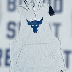Under Armour Project Rock BSR Bull Sleeveless Hoodie Size Large