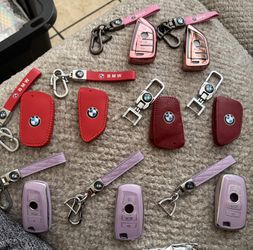BMW keychains with keyfob cover $15 each set