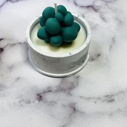 Jasmine/ Fresh Grass/ Cactus Fragrance Soy Wax Candle 