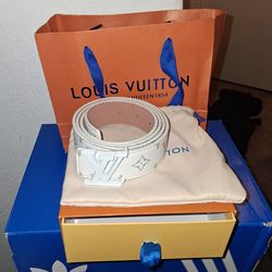 White lv belt