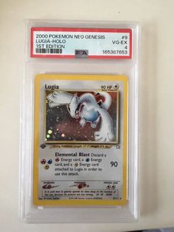 Lugia 1st Edition Holo Pokemon Card