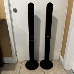 SAMSUNG PS-FTX75 Floor Standing Tower Speakers FRONT RIGHT/LEFT Pair…(SEE ALL PICTURES)  45” Height By 10.5” Wide From Base…$65
