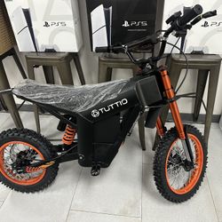 Tuttio Electric Dirt Bike 40MPH! Finance For $150 Down Payment!!